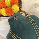 Elegant Red AD Stone Pendant 3 Layer Chain-G14688